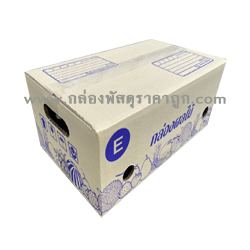 กล่องพัสดุ ฝาชน เบอร์ E (ผลไม้) 24X40X17 ซม.(5 ชั้น)	